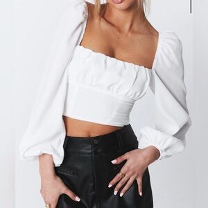 Princess Polly Ariah Long Sleeve Top Size 8